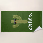 Chill Cactus Design - Beach Towel Strandlaken (Voorkant)
