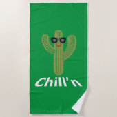 Chill Cactus Design - Beach Towel Strandlaken (Voorkant)