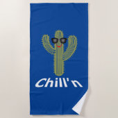 Chill Cactus Design - Beach Towel Strandlaken (Voorkant)