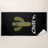 Chill Cactus Design - Beach Towel Strandlaken (Voorkant)