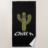 Chill Cactus Design - Beach Towel Strandlaken (Voorkant)