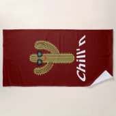 Chill Cactus Design - Beach Towel Strandlaken (Voorkant)