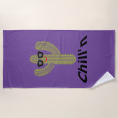 Chill Cactus Design - Beach Towel Strandlaken (Voorkant)