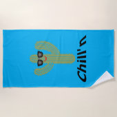 Chill Cactus Design - Beach Towel Strandlaken (Voorkant)