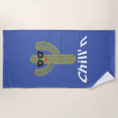 Chill Cactus Design - Beach Towel Strandlaken (Voorkant)