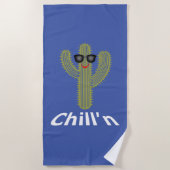 Chill Cactus Design - Beach Towel Strandlaken (Voorkant)