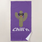 Chill Cactus Design - Beach Towel Strandlaken (Voorkant)