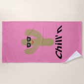 Chill Cactus Design - Beach Towel Strandlaken (Voorkant)