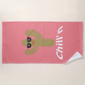 Chill Cactus Design - Beach Towel Strandlaken (Voorkant)