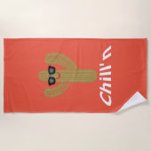 Chill Cactus Design - Beach Towel Strandlaken (Voorkant)