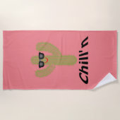 Chill Cactus Design - Beach Towel Strandlaken (Voorkant)