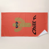 Chill Cactus Design - Beach Towel Strandlaken (Voorkant)