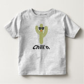 Chill Cactus Design - Toddler Fine Jersey T-Shir Kinder Shirts (Voorkant)