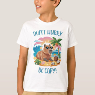 Chill Capybara Beach Vibes - Haast je niet om capy T-shirt