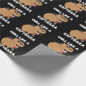 Chill Capybara Cute Animal Lover Cadeaupapier (Hoek)