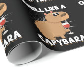 Chill Capybara Cute Animal Lover Cadeaupapier (Rol Hoek)