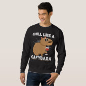 Chill Capybara Cute Animal Lover Trui (Voorkant volledig)