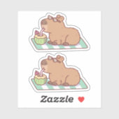 Chill Capybara Drink kokossap Sticker (Vel)