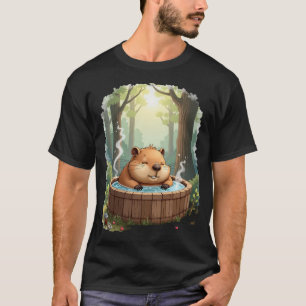 Chill Capybara Hottub Ontspanning Sticker T-shirt