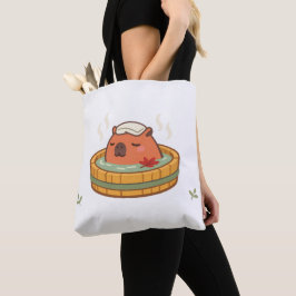 Chill Capybara Onsen Warmwaterbron Tote Tas