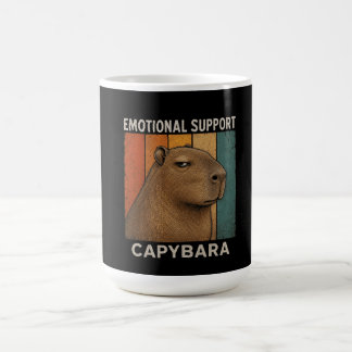 Chill Capybara Retro Zonsondergang Vintage Dierenl Koffiemok