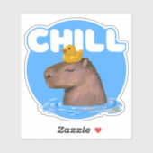 CHILL Capybara Sticker (Vel)