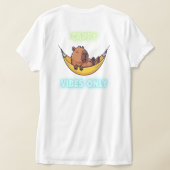 Chill Capybara V-Neck T-shirt | Summer Hangmat Tee (Laag Achter)