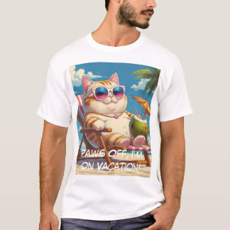 Chill Cat Beach Vibes – Grappig Vakantie T-shirt