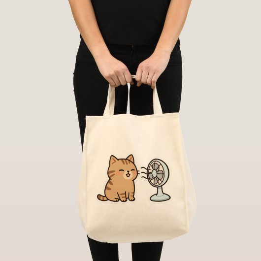 Chill Cat beroemd gemaakt door The Fan - Schattige Tote Bag (Voorkant (product))