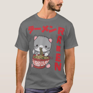 Chill Cat Ramen Anime Noodles Kawaii Japans zakje T-shirt