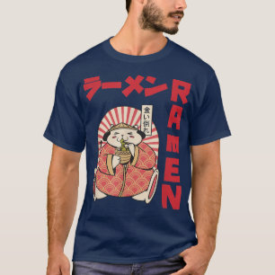 Chill Cat Ramen Anime Noodles Kawaii Japans zakje T-shirt