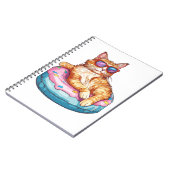 Chill Cat Summer Vibes - Kat aan het zwembad Notitieboek (Linkerzijde)