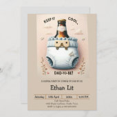 Chill & Cheer Luierbash: Genderneutrale Baby Kaart (Voorkant / Achterkant)