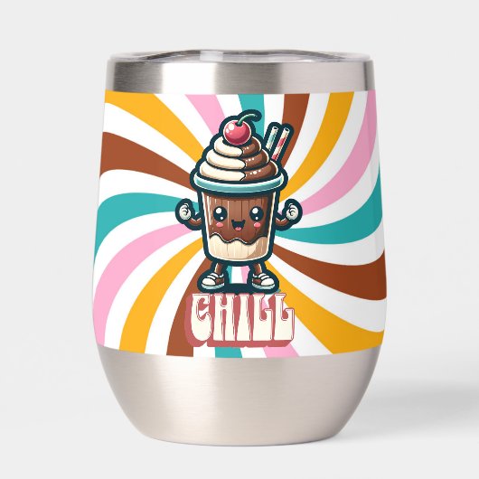 Chill Chocolade Milkshake Pun (Achterkant)