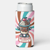 Chill Chocolade Milkshake Pun Seltzer Blikjeskoeler (Seltzer Achterkant)
