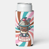 Chill Chocolade Milkshake Pun Seltzer Blikjeskoeler (Seltzer Voorkant)