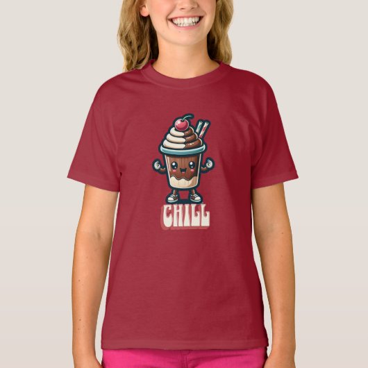 Chill Chocolade Milkshake Pun T-shirt (Voorkant)