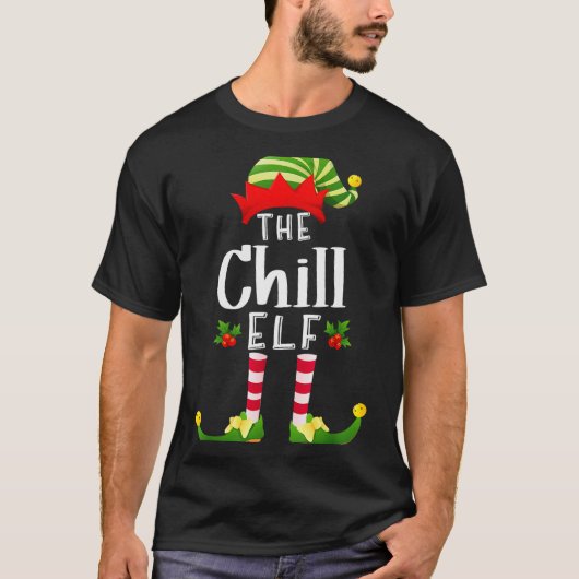 Chill Christmas Elf Matching Pajama X-mas Party  T-shirt (Voorkant)