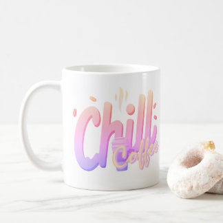Chill Coffee Typografie Minimale Koffieliefhebber Koffiemok