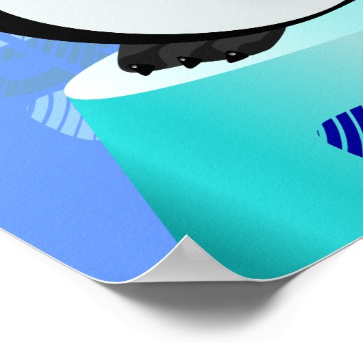 CHILL Cool Penguin Poster (Hoek)