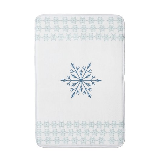 Chill & Cosy Snowflake Badmat (Voorkant Verticaal)