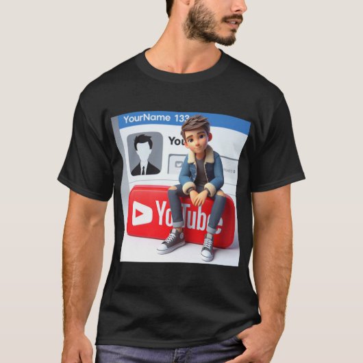 Chill & Creëer T-shirt: YouTube Edition T Shirt (Voorkant)