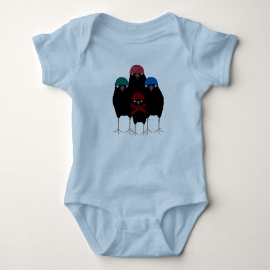 Chill Crows Baby Bodysuit (Voorkant)