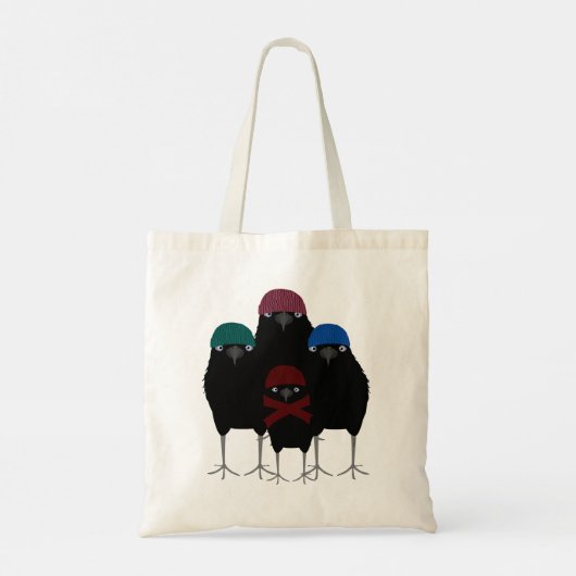 Chill Crows Canvas tas (Achterkant)