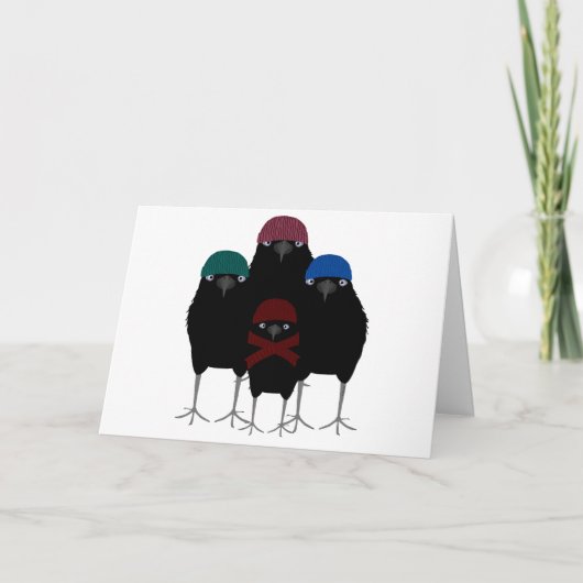 Chill Crows Wenskaart Bedankkaart (Voorkant)
