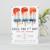 Chill de 4e uit 4 juli Onafhankelijkheidsdag Kaart (Staand voorkant)