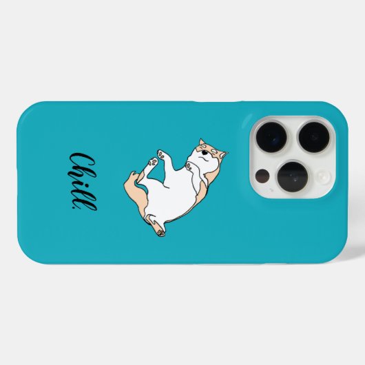 Chill Dog iPhone Case (Achterkant (horizontaal))