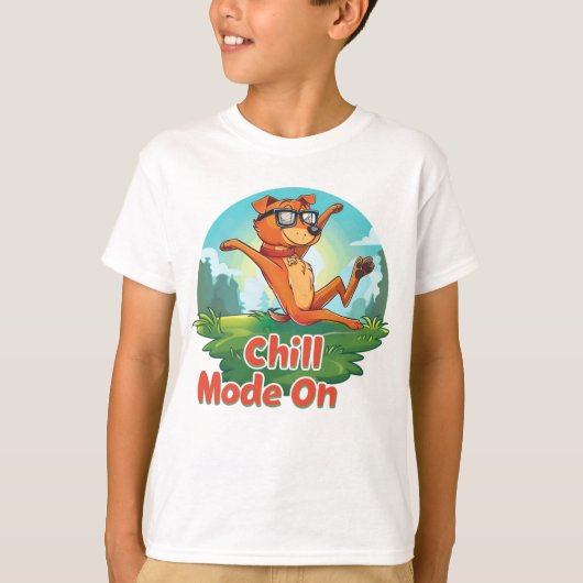 Chill Dog Mode Boy T-shirt (Voorkant)