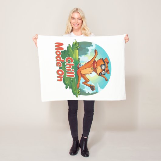 Chill Dog Mode Fleece Deken (In situ)