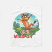 Chill Dog Mode Fleece Deken (Voorkant)